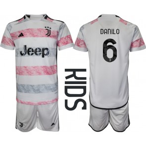 Juventus Danilo Luiz #6 Gostujuci Dres za Dječji 2023-24 Kratak Rukavima (+ kratke hlače)